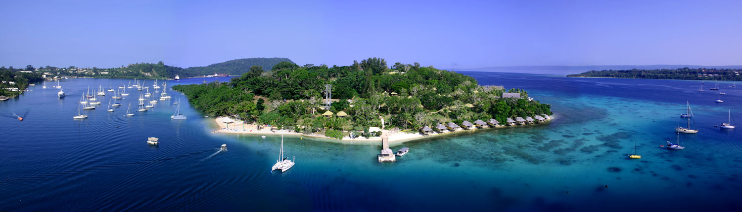 Iririki Island Resort, Vanuatu - Aerial View